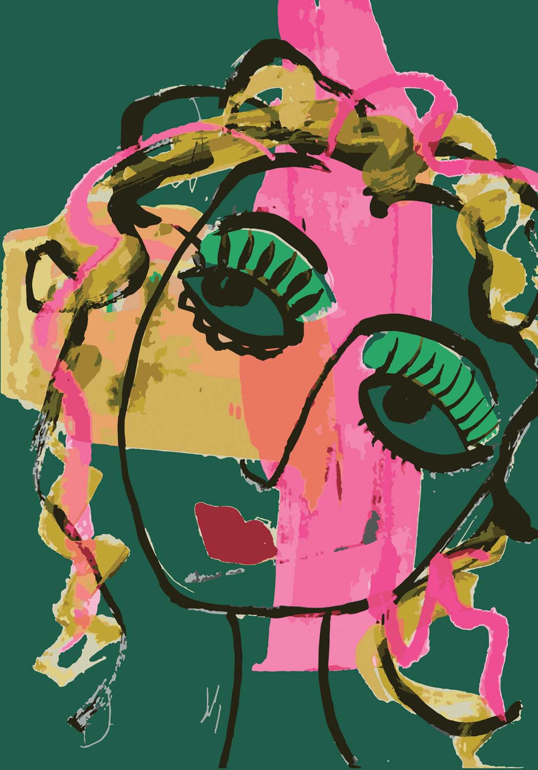 Glance II in Green Glance II in Green