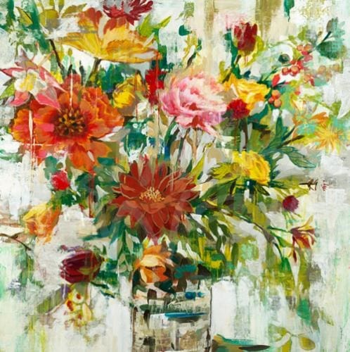 liz jardine, floral, contemporary art, seattle art, spring, flowers, still life