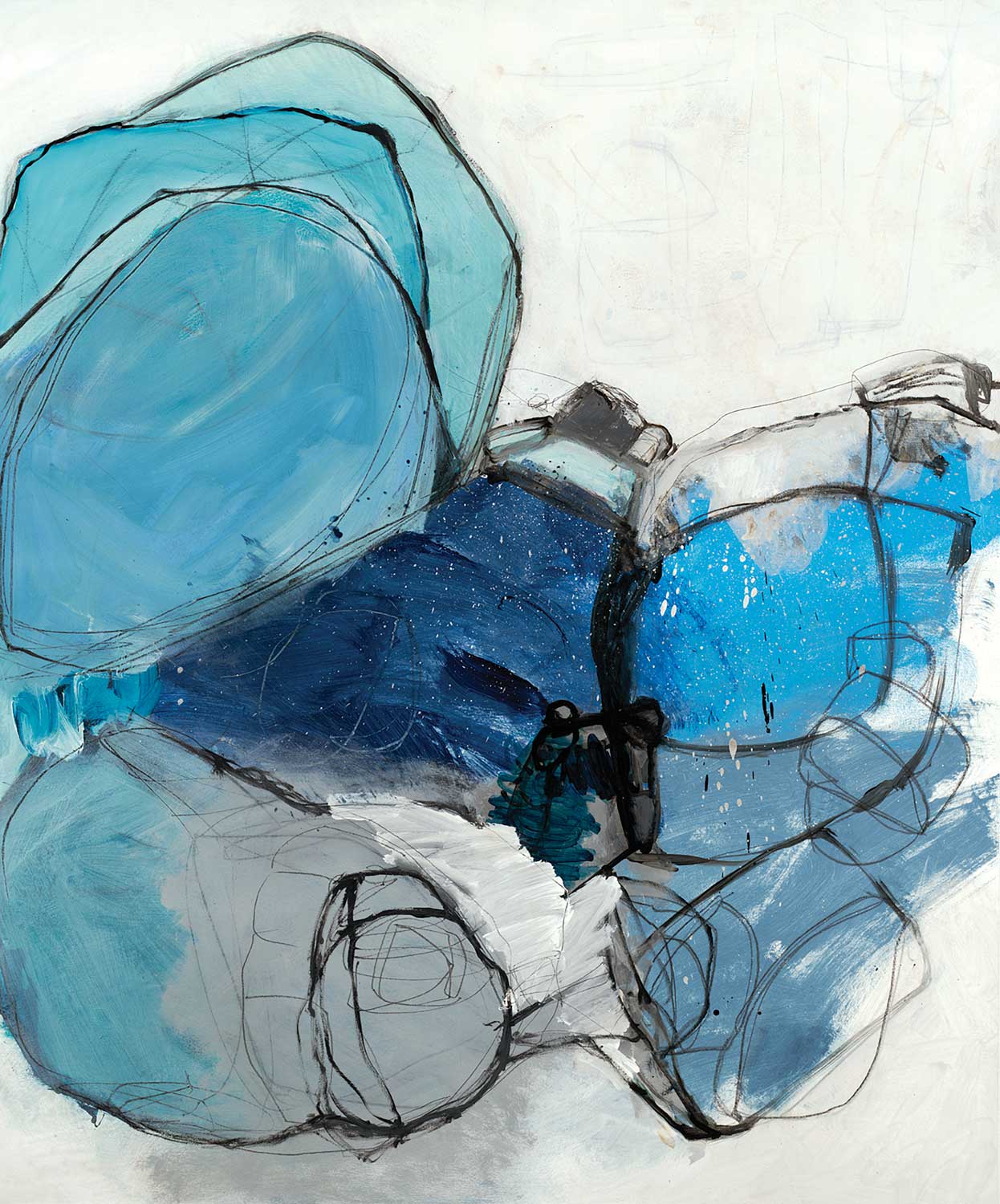Composition In Blue